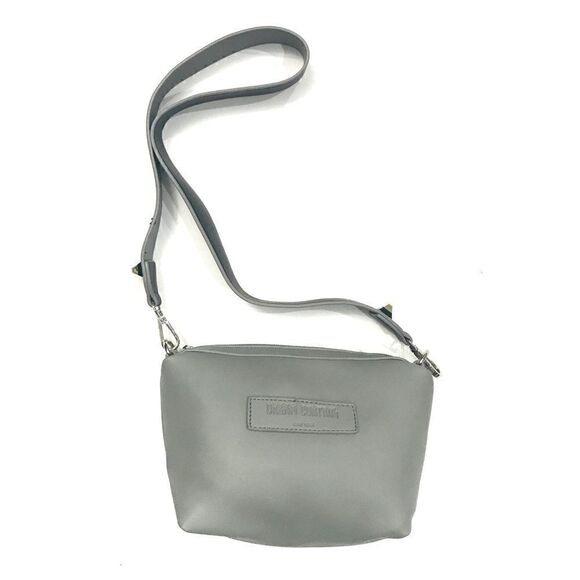 Dream Control Vegan Leather Gray Crossbody Bag - Picture 1 of 13